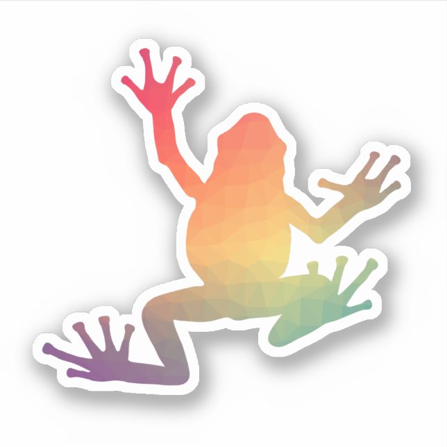 Colourful Gradient Frog Lover Gifts (Front)