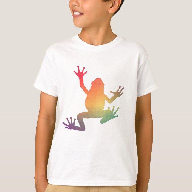 Colourful Gradient Frog Lover Gifts T-Shirt (Front)