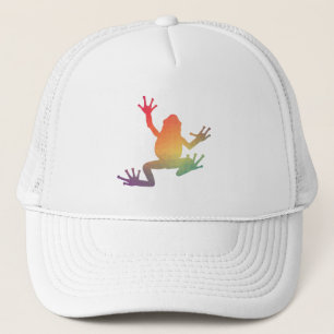 Colourful Gradient Frog Lover Gifts Trucker Hat