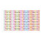 Colourful Gradient Kids Waterproof Name Labels