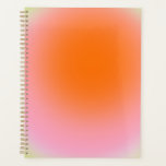 Colourful Gradient Lime Green Pink Orange Planner<br><div class="desc">Gradient Design - Aura Effect - Lime Green,  Pink and Orange Ombre.</div>