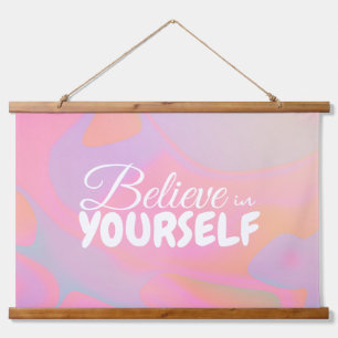 Colourful Gradient Liquid Swirl Aesthetic  Hanging Tapestry