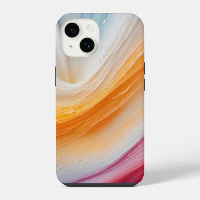 Colourful Gradient Splash iPhone Case: Vibrant & S Case (Back)
