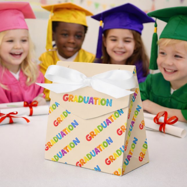 Colourful Graduation  Favour Box (Creator Uploaded)