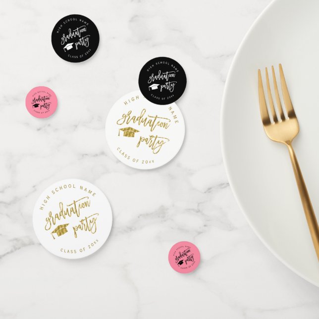 Colourful Graduation Party Class of Cocktail Confetti (Group)