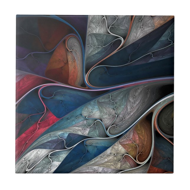 Colourful Graffiti Art, Ceramic Tile (Front)