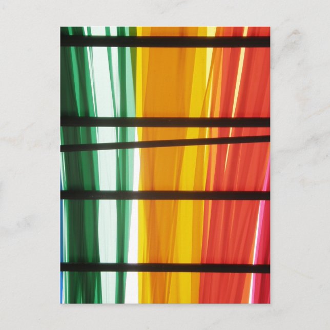 Colourful Graffiti Art Lines Postcard (Front)