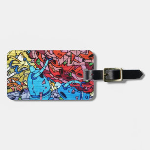 Colourful Graffiti Art Luggage Tag