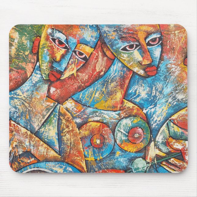 Colourful Graffiti Art Mouse Pad (Front)
