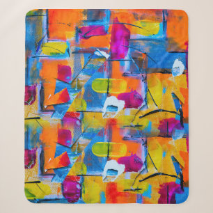 Colourful Graffiti Art, Sherpa Blanket
