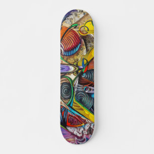 Colourful Graffiti Art Skateboard