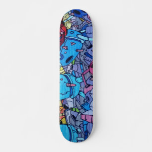 Colourful Graffiti Art Skateboard