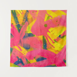 Colourful Graffiti. Closeup abstract street artart Tapestry
