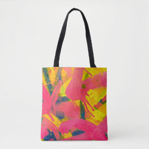 Colourful Graffiti. Closeup abstract street artart Tote Bag