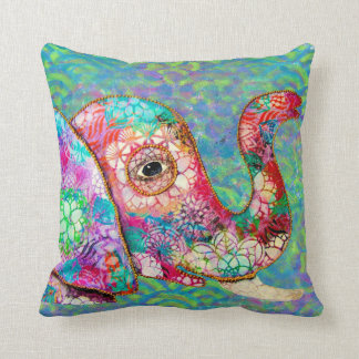 Colourful Graffiti Elephant Pillow, Elephant Gift Cushion