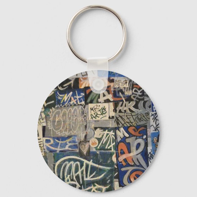 Colourful Graffiti Key Ring (Back)
