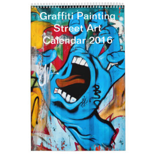 Colourful Graffiti Painting Street Art 2016 Calendar