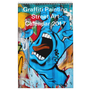 Colourful Graffiti Painting Street Art 2017 Calendar