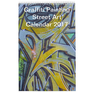 Colourful Graffiti Painting Street Art 2017 Calendar
