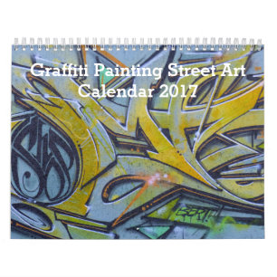Colourful Graffiti Painting Street Art 2017 Calendar
