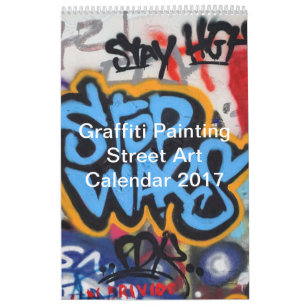 Colourful Graffiti Painting Street Art 2017 Calendar