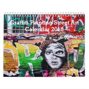 Colourful Graffiti Painting Street Art 2018 Calendar