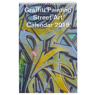 Colourful Graffiti Painting Street Art 2018 Calendar