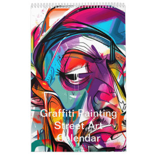 Colourful Graffiti Painting Street Art 2025 Calendar