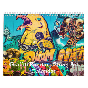 Colourful Graffiti Painting Street Art 2025 Calendar
