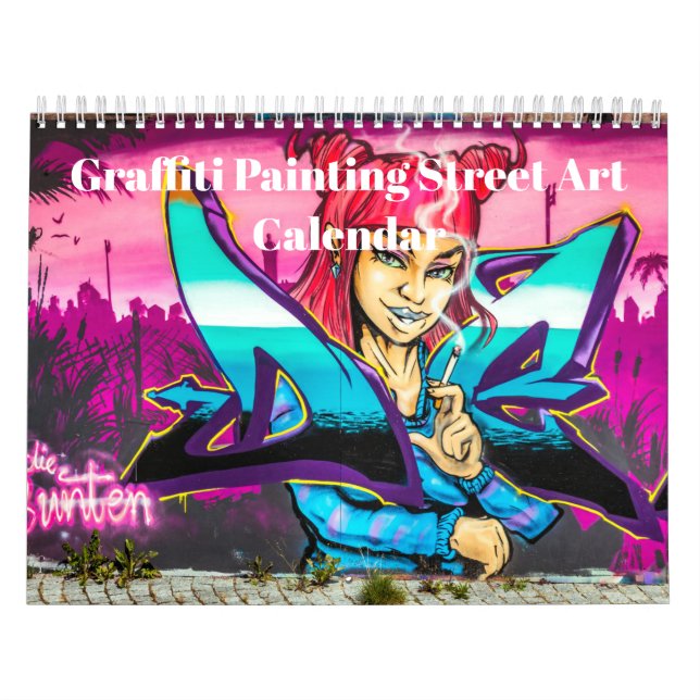 Colourful Graffiti Painting Street Art 2026 Calendar (Cover)