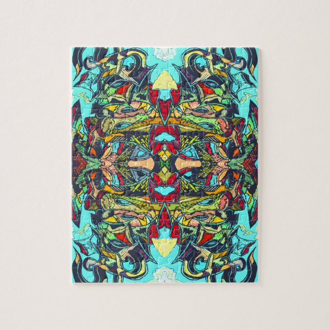 Colourful Graffiti Piece Jigsaw Puzzle (Vertical)