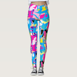 Colourful Graffiti Splash Leggings
