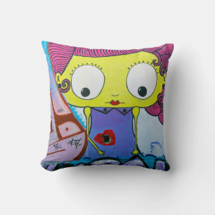 Colourful Graffiti Street Art Painting Cushion