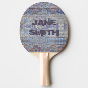 Colourful Graffiti Wall Street Art Personalised Ping Pong Paddle