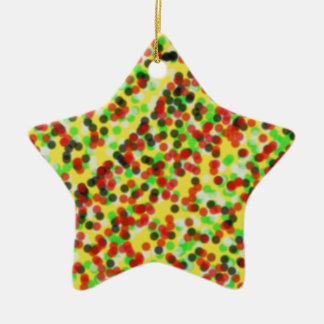 colourful grain of sands ceramic tree decoration