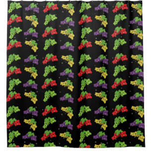 Colourful Grapes Pattern Shower Curtain