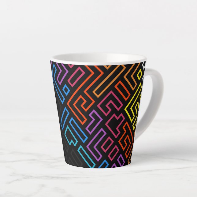 Colourful graphic design mug  (Right Angle)