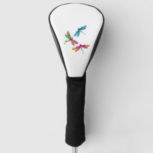 Colourful Graphic Pattern Dragonfly Funny Flying Golf Head Cover