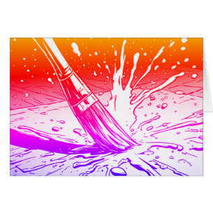 Colourful Graphics Style Brush Paint Splotch