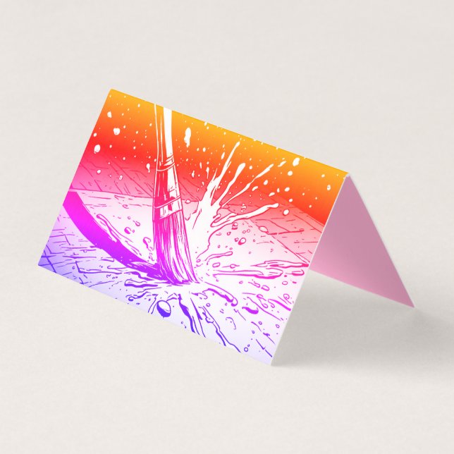Colourful Graphics Style Brush Paint Splotch (Front)