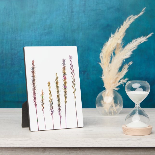Colourful Grasses Plaque (Side)
