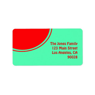 Colourful green red mod label