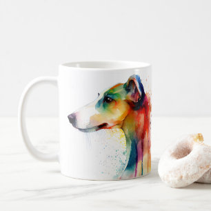 Colourful Greyhound Dog  Pet Coffee Mug, Cup