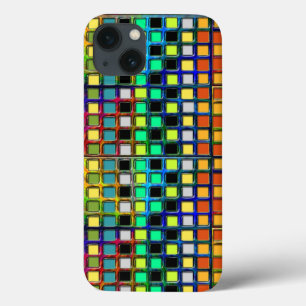 Colourful Grid-Tiled by Shirley Taylor iPhone 13 Case