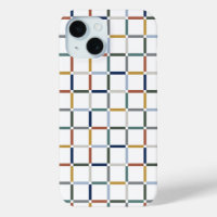 Colourful Grid with Negative Space Art Nouveau