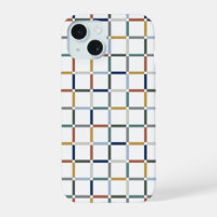 Colourful Grid with Negative Space Art Nouveau