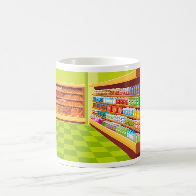 Colourful Grocery Store Aisle and Bakery  Coffee Mug (Creator Uploaded)