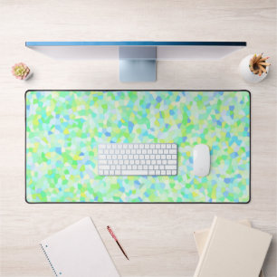 Colourful Groovy Boho Eclectic Sprinkles Mosaic Desk Mat