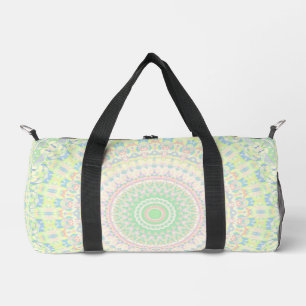 Colourful Groovy Boho Hippie Pastel Funky Mandala Duffle Bag