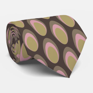 Colourful Groovy Retro 70s Pattern Neck Tie